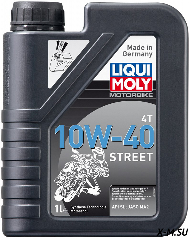 Масло LiquiMoly Street 4T 10W-40 (синтетическое) (1л) Масло LiquiMoly Street 4T 10W-40 (синтетическое) (1л)