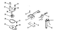 Компоненты двигателя 2-Х ТАКТНОГО ПЛМ MERCURY 55 Серийный номер от 9741042 до 9885344