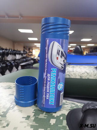 Ремкомплект для ПВХ лодок и матрацов в тубусе ТРИ КИТА